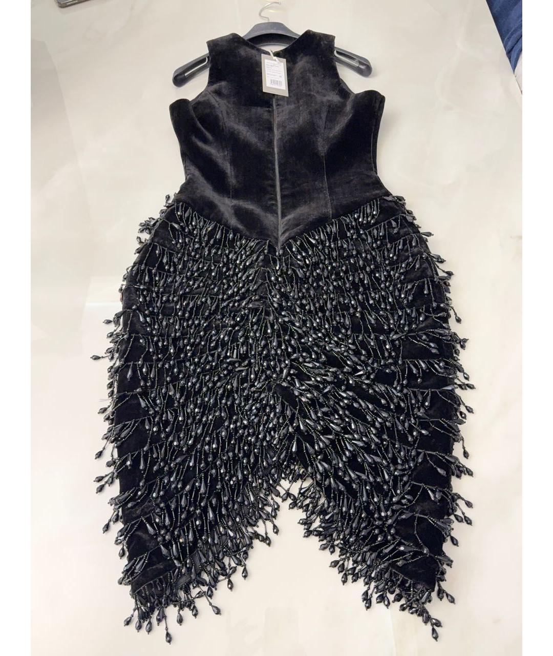 RASARIO Черное бархатное вечернее платье, фото 4