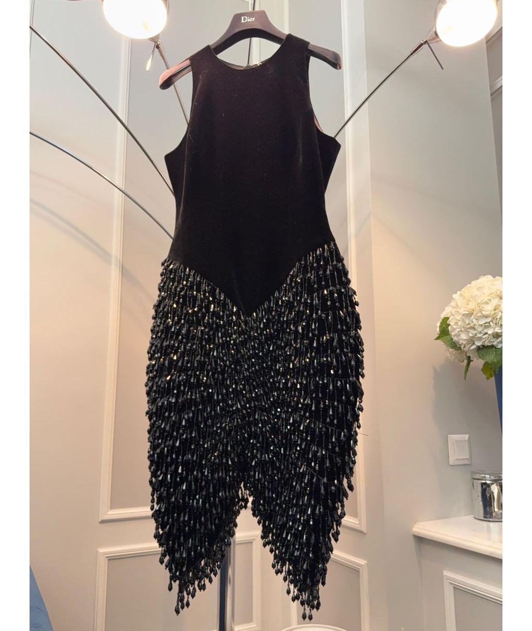 RASARIO Черное бархатное вечернее платье, фото 8