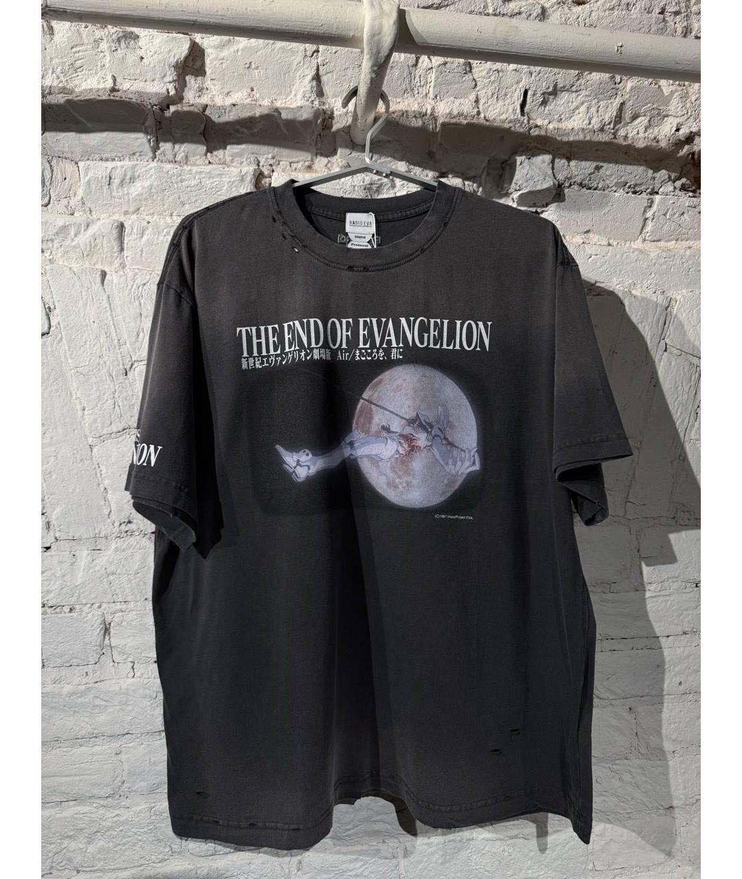 PROTOCOL INDEX Антрацитовая хлопковая футболка, фото 3