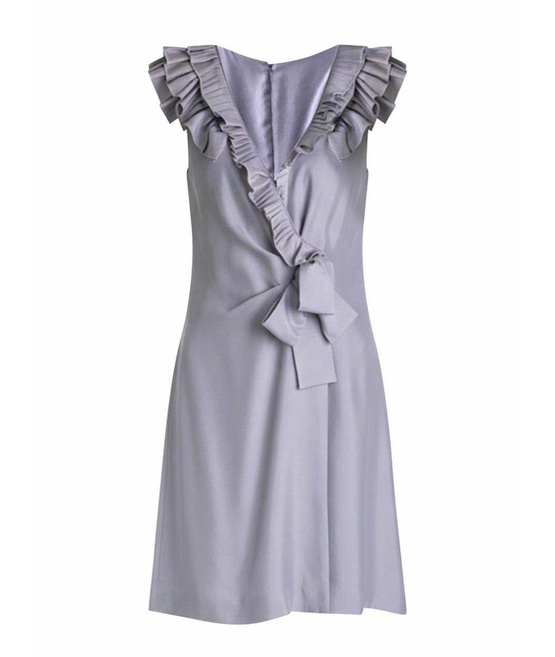 VALENTINO Розовое шелковое коктейльное платье, фото 1