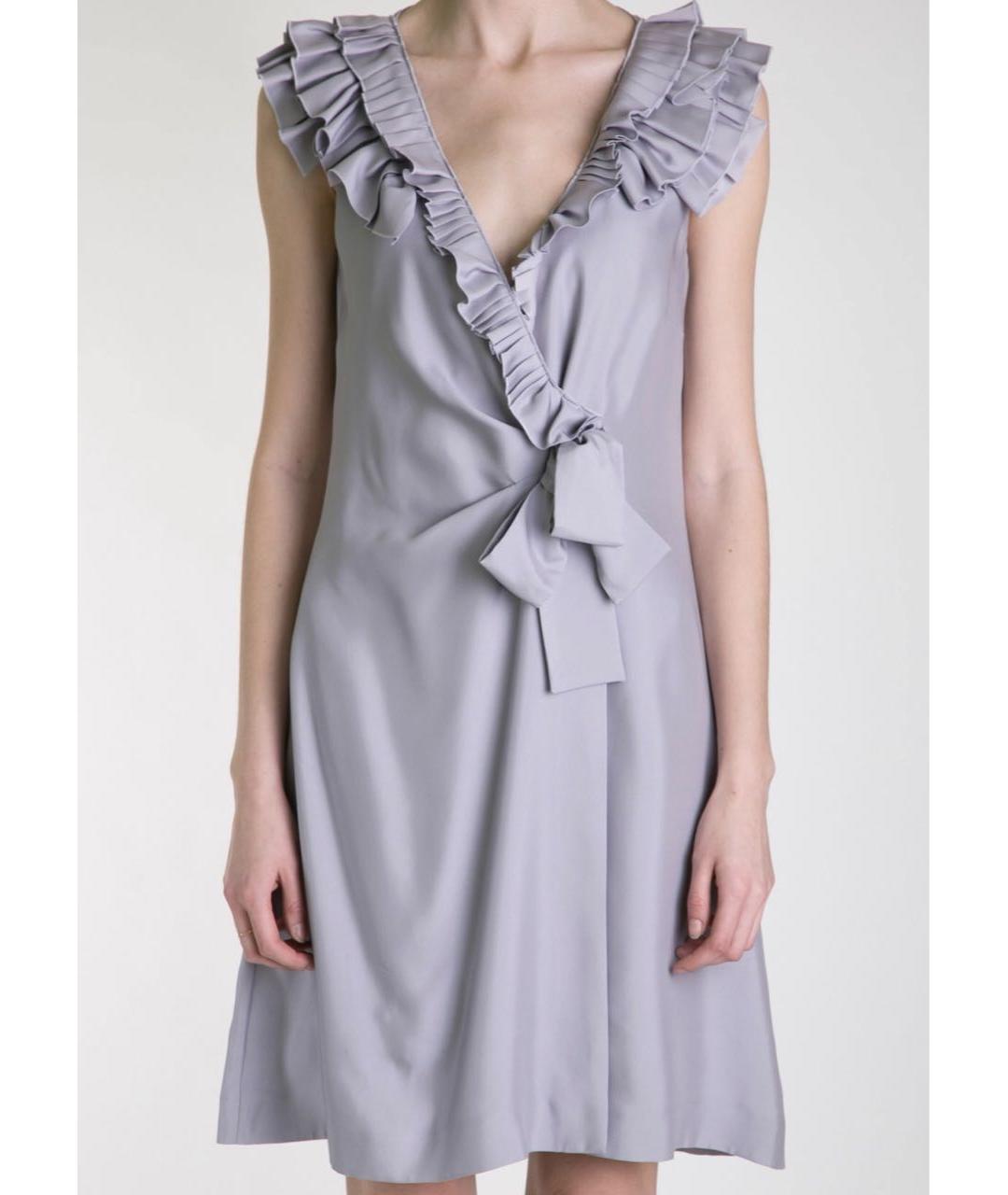 VALENTINO Розовое шелковое коктейльное платье, фото 3