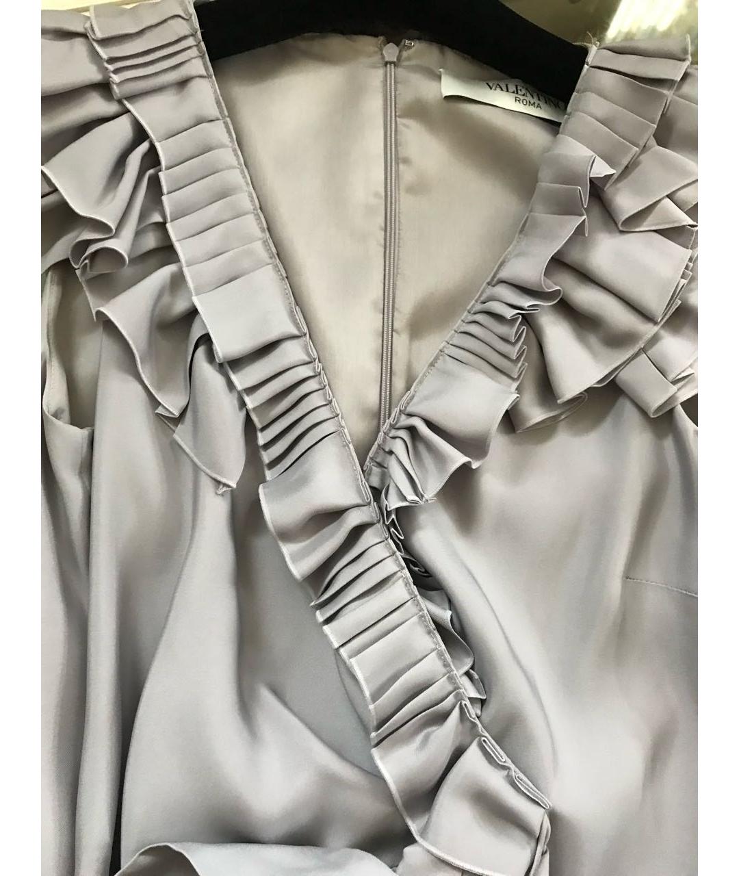 VALENTINO Розовое шелковое коктейльное платье, фото 7