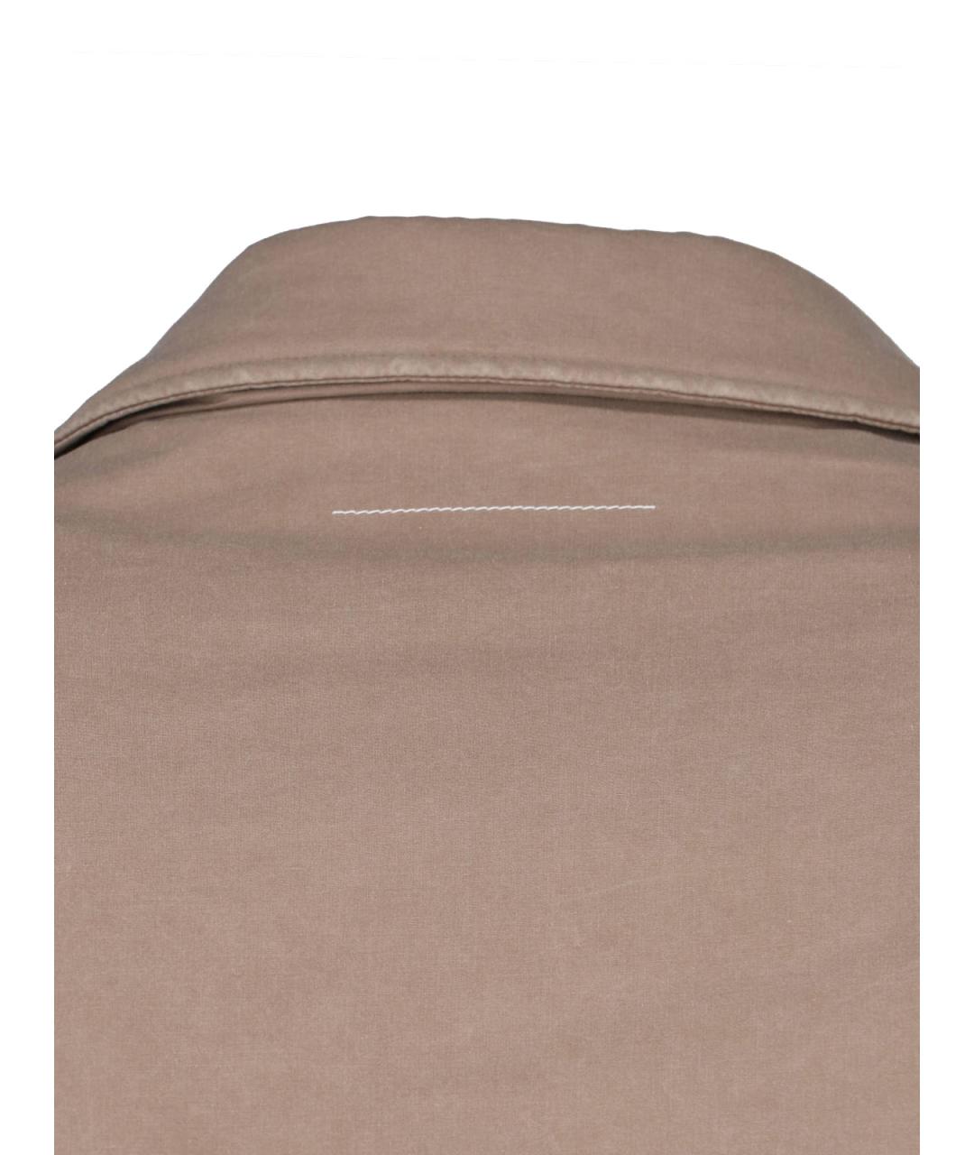 MM6 MAISON MARGIELA Бежевая хлопковая куртка, фото 3