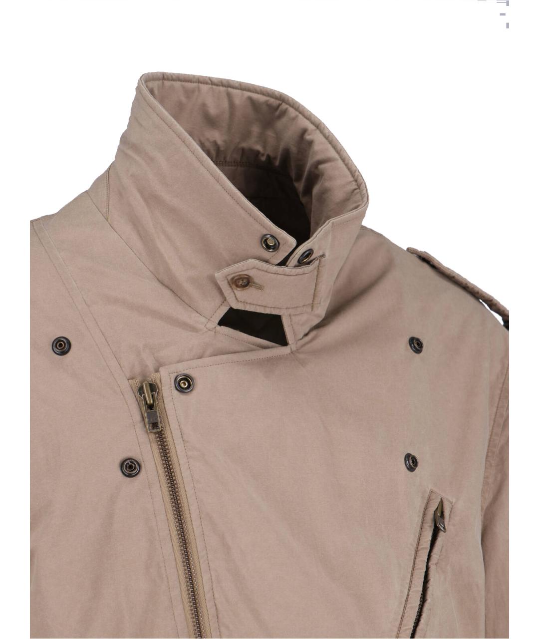 MM6 MAISON MARGIELA Бежевая хлопковая куртка, фото 4