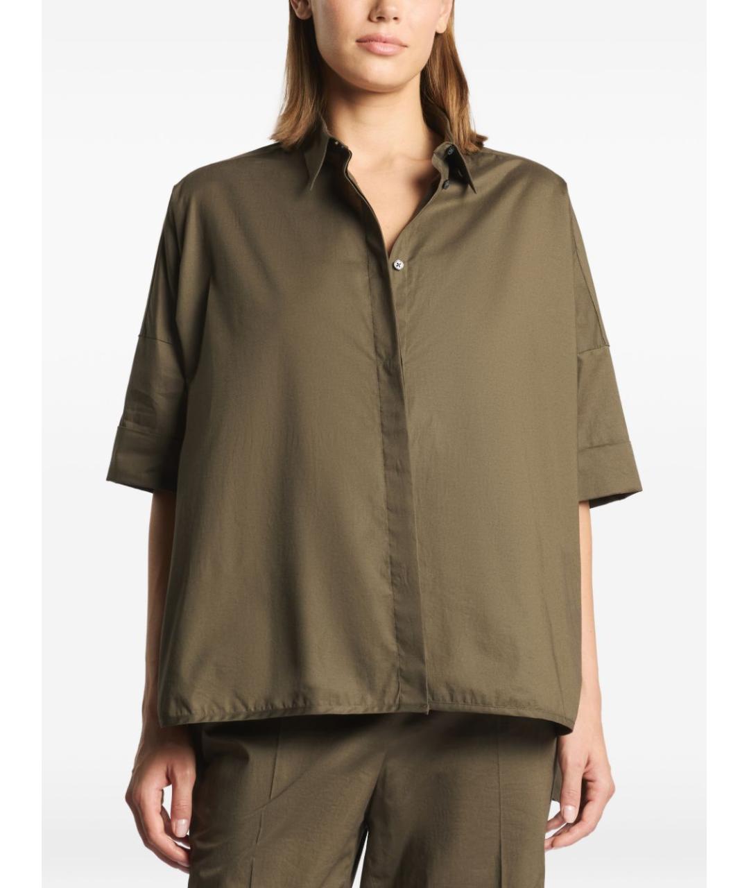 FAY Зеленая хлопковая рубашка, фото 4