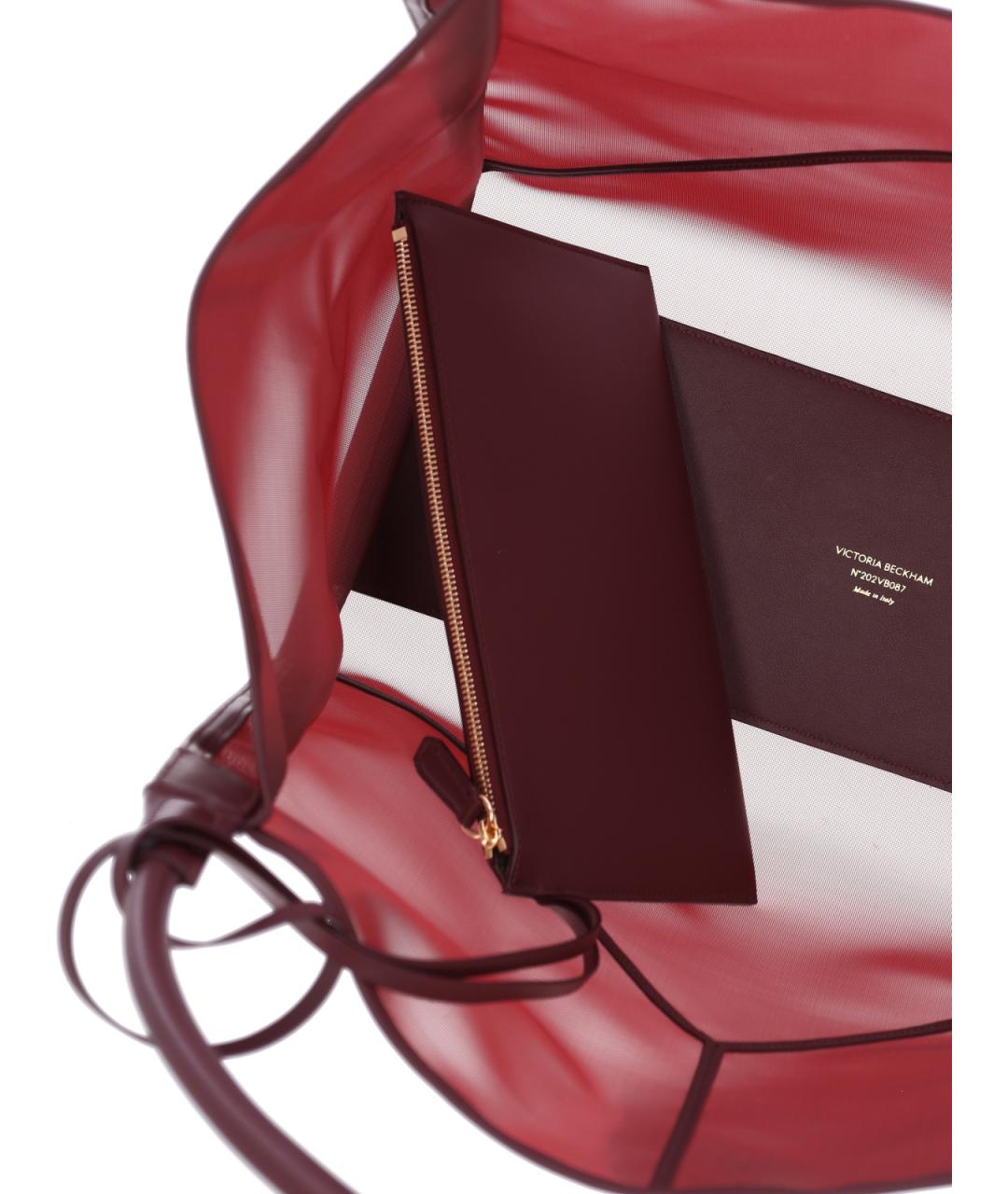 VICTORIA BECKHAM Красная сумка тоут, фото 4