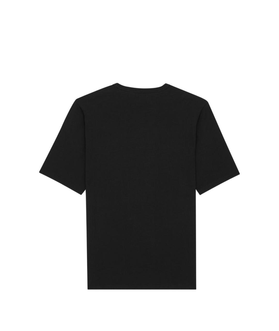 SAINT LAURENT Черная хлопковая футболка, фото 3