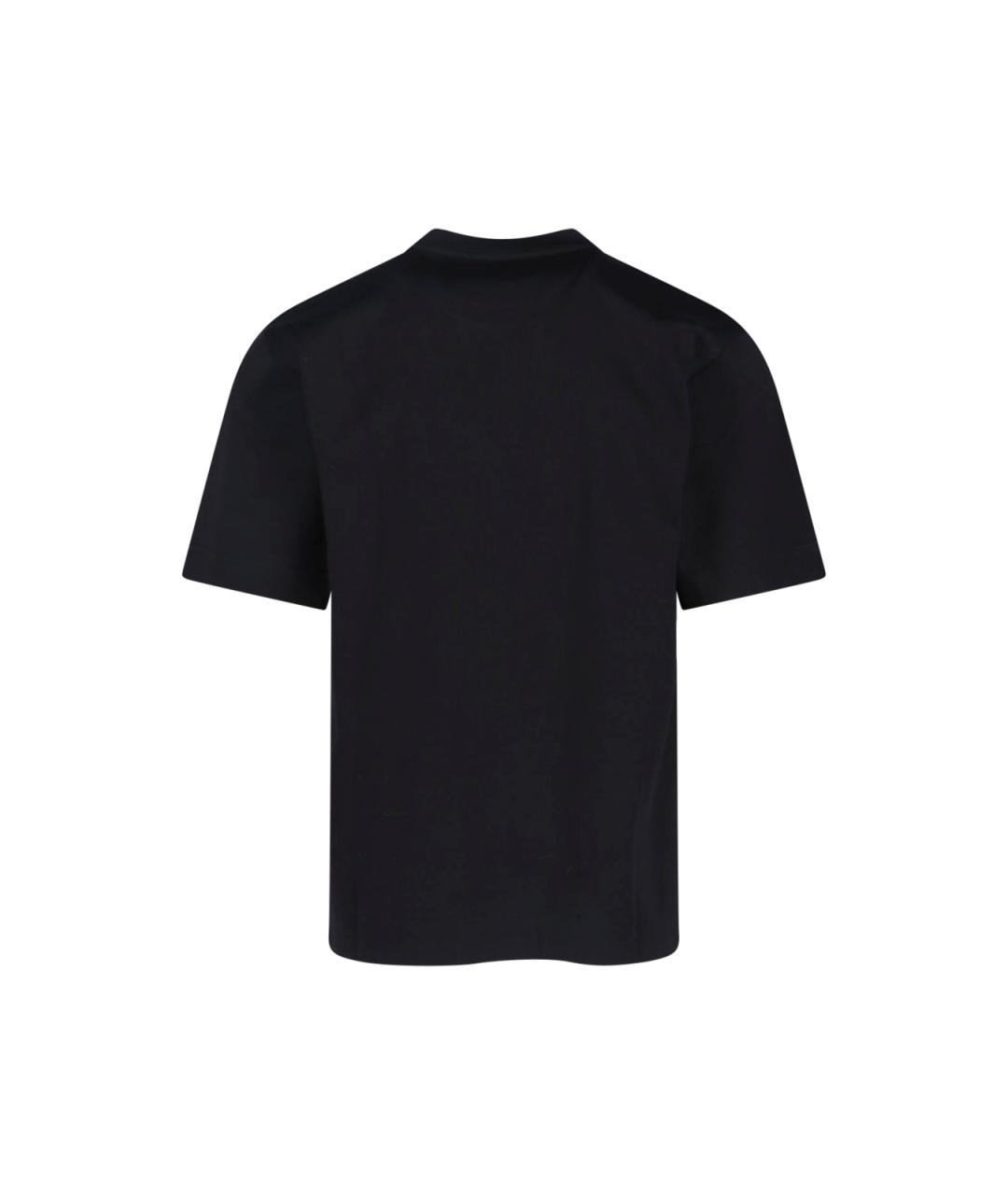 FENDI Черная хлопковая футболка, фото 2