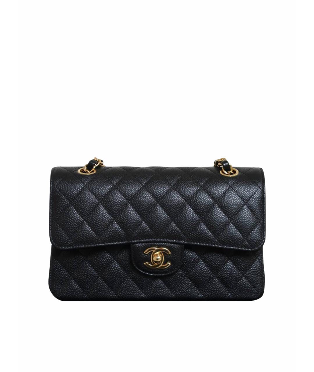CHANEL Черная кожаная сумка через плечо, фото 1