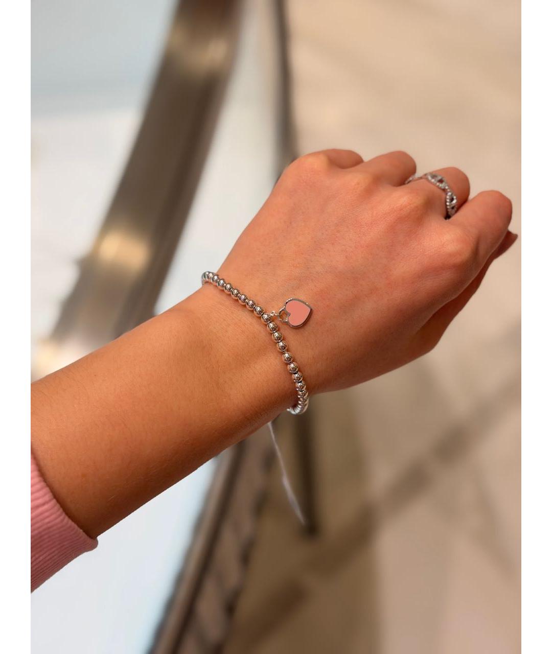TIFFANY&CO Розовый серебряный браслет, фото 3