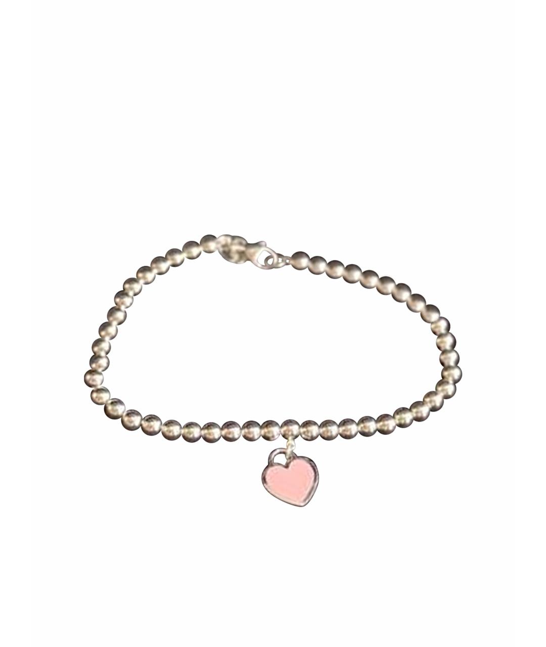 TIFFANY&CO Розовый серебряный браслет, фото 1
