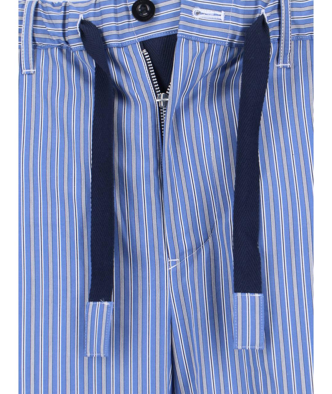 SACAI Синие хлопковые повседневные брюки, фото 4