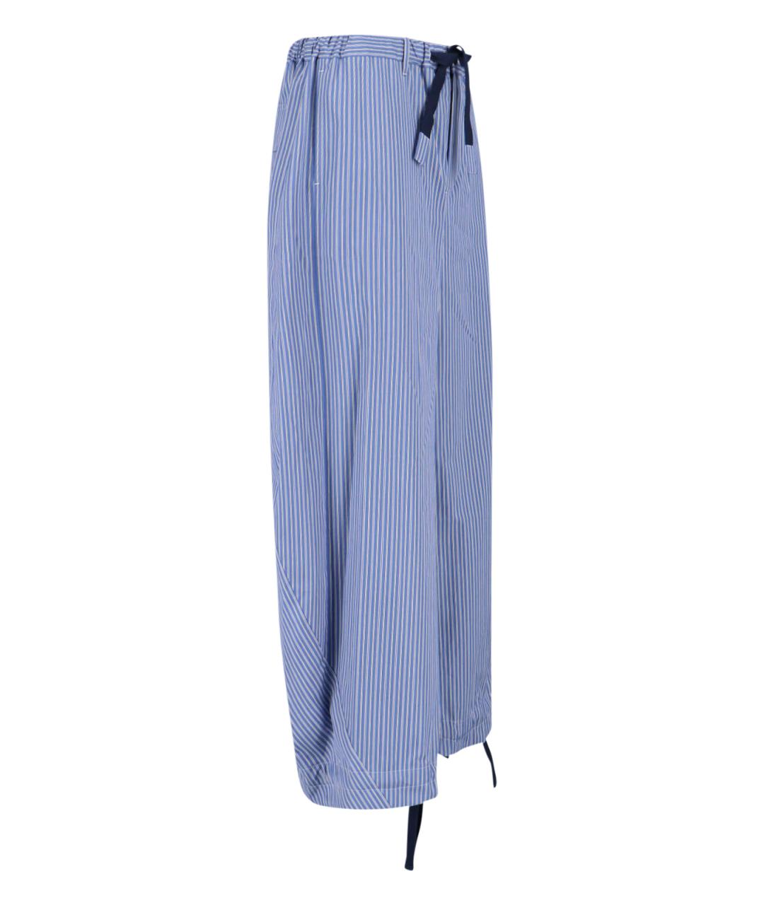 SACAI Синие хлопковые повседневные брюки, фото 3