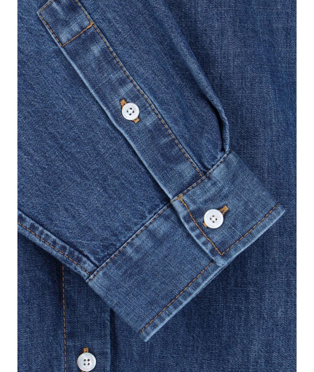 VALENTINO Синяя деним рубашка, фото 5