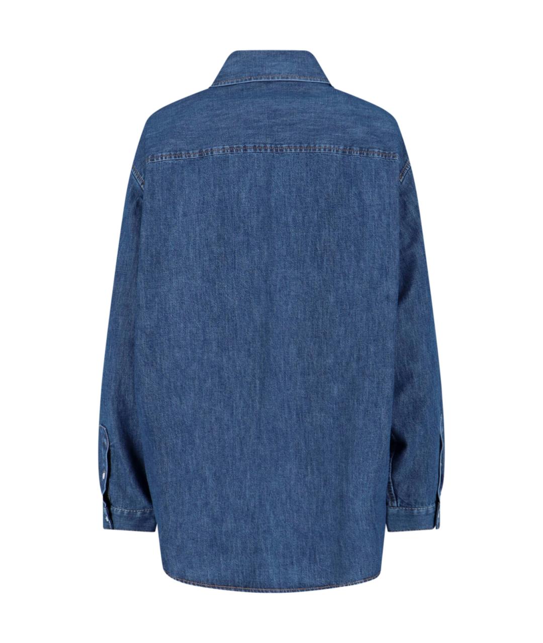 VALENTINO Синяя деним рубашка, фото 2