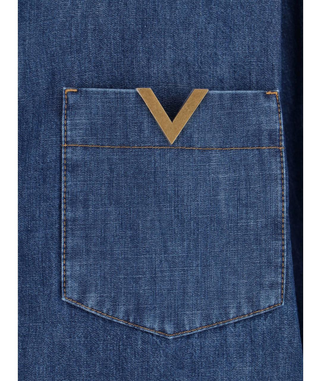 VALENTINO Синяя деним рубашка, фото 3