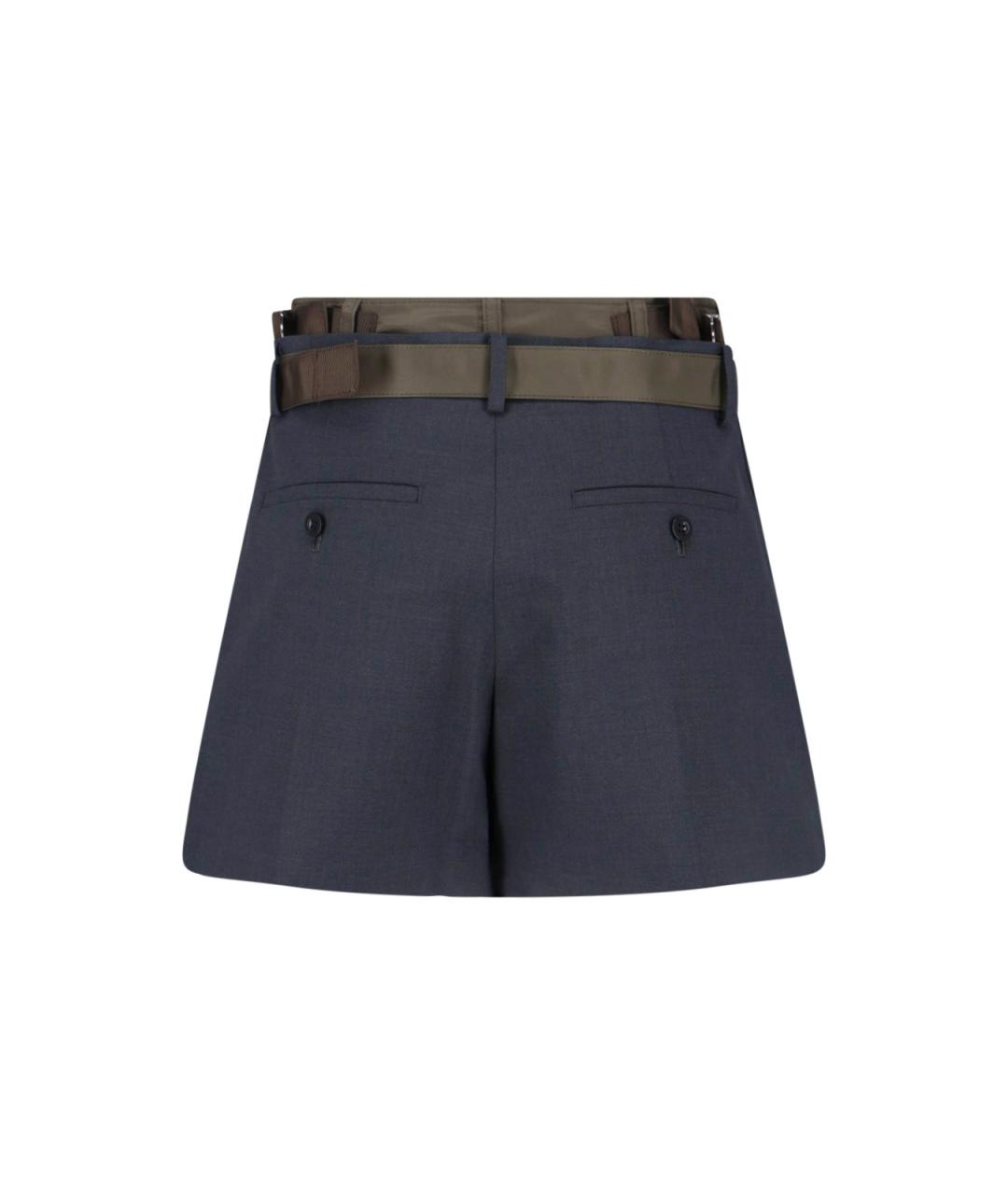 SACAI Серые полиэстеровые шорты, фото 2