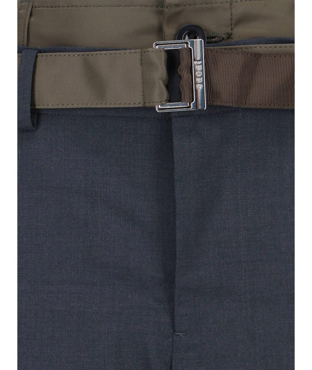 SACAI Серые полиэстеровые шорты, фото 5