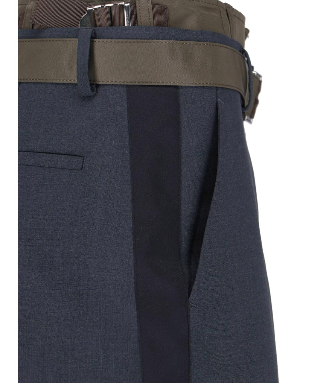 SACAI Серые полиэстеровые шорты, фото 4