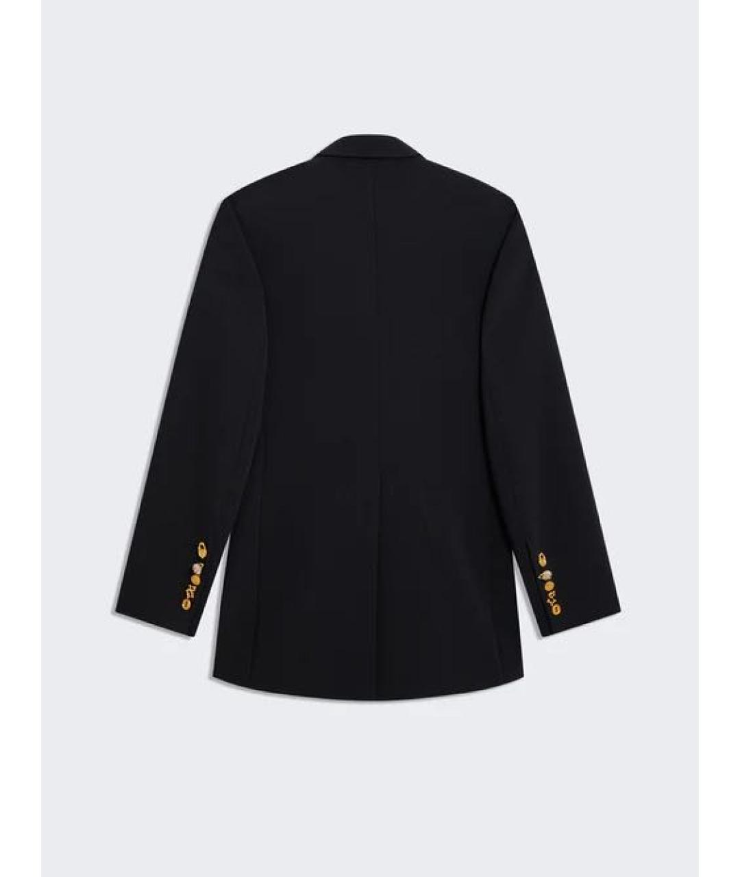 SCHIAPARELLI Черный шелковый костюм с брюками, фото 4