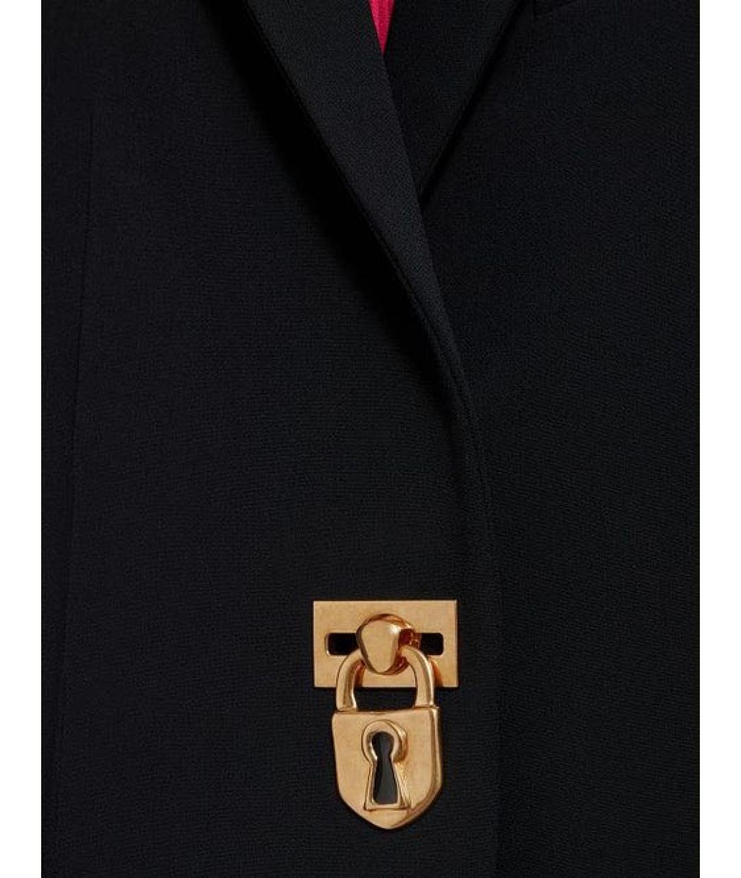 SCHIAPARELLI Черный шелковый костюм с брюками, фото 6