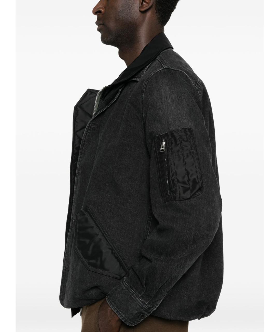 SACAI Черная хлопковая куртка, фото 3