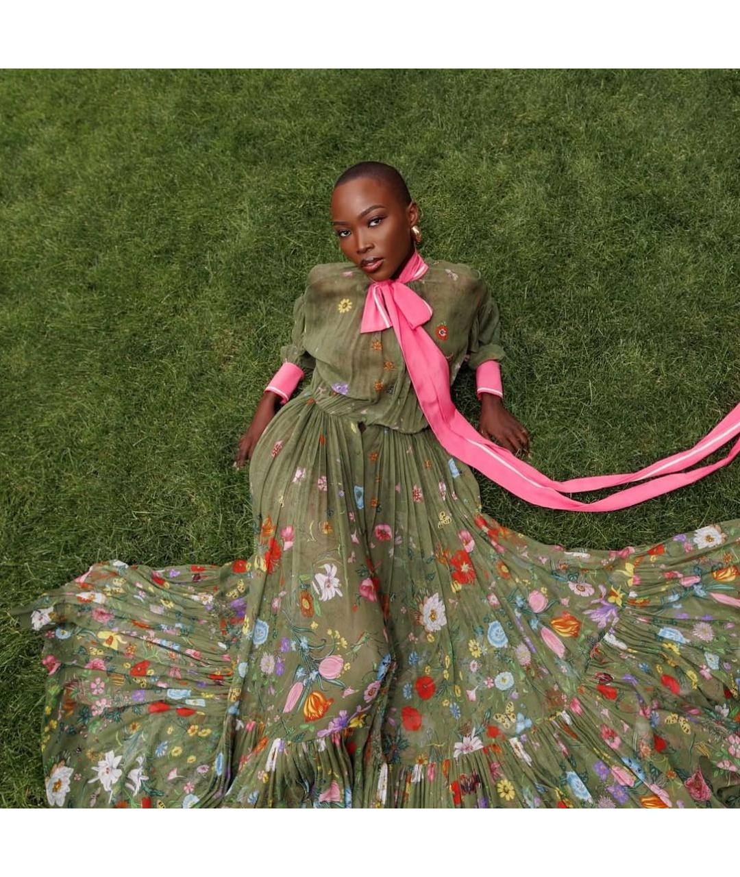 GUCCI Мульти шелковое повседневное платье, фото 6