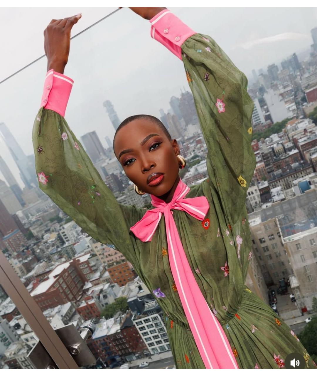 GUCCI Мульти шелковое повседневное платье, фото 7