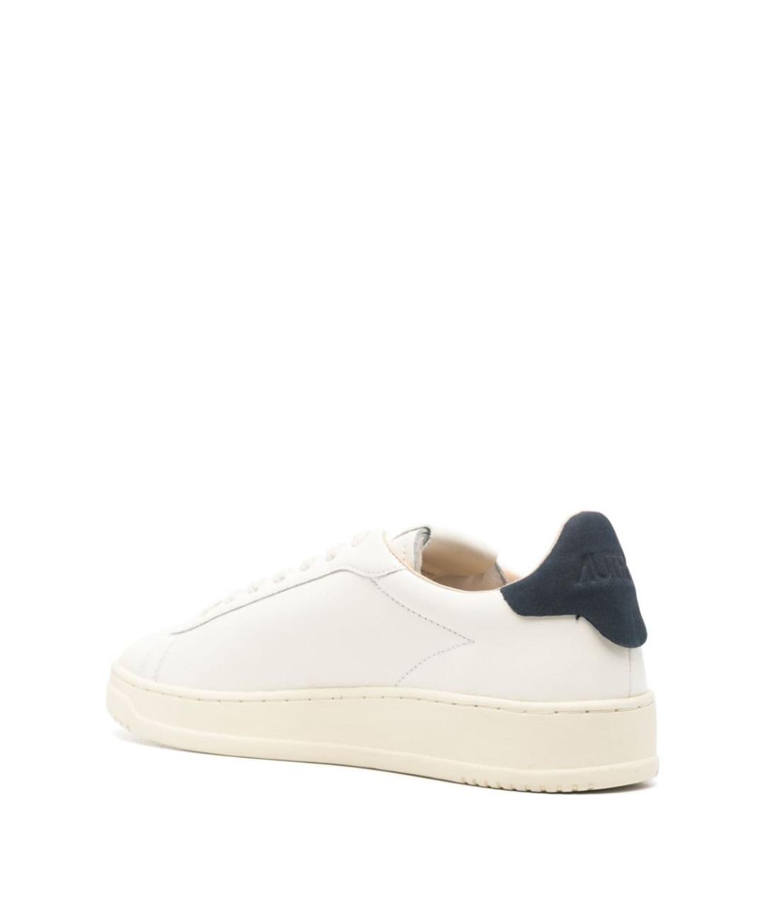 AUTRY Белые кожаные низкие кроссовки / кеды, фото 4