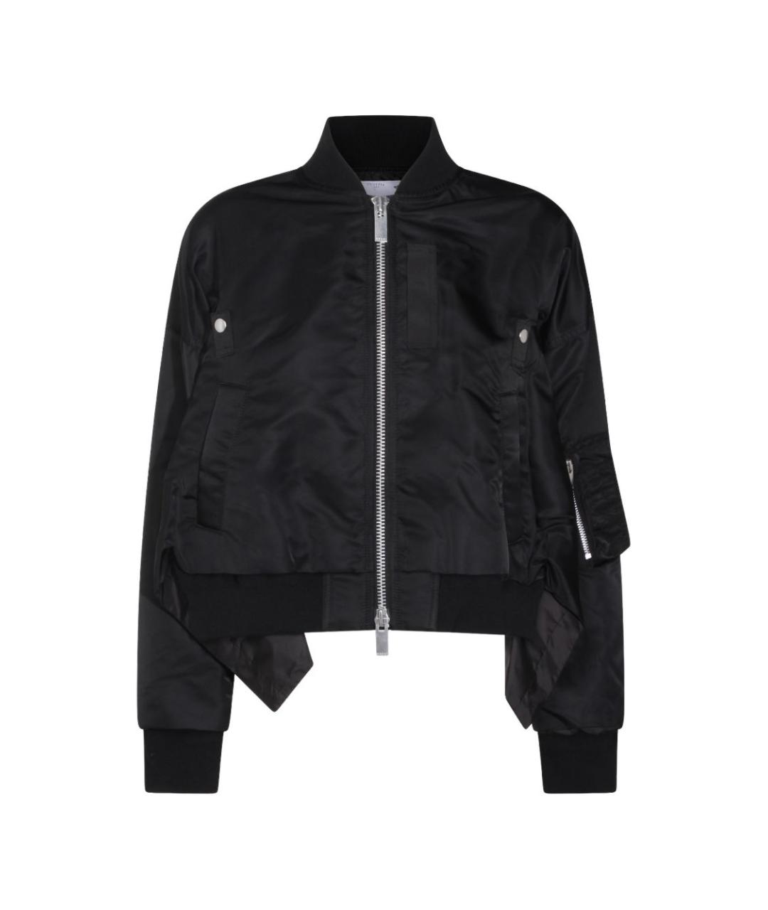 SACAI Черная полиамидовая куртка, фото 1