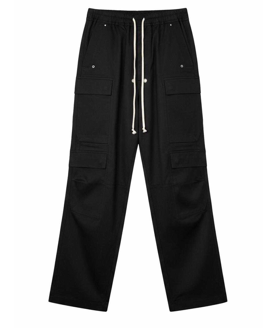 RICK OWENS Черные повседневные брюки, фото 1