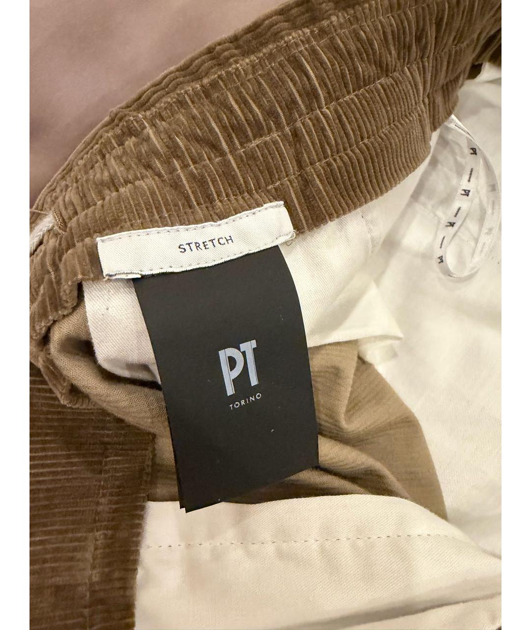 PT TORINO Хлопковые классические брюки, фото 6