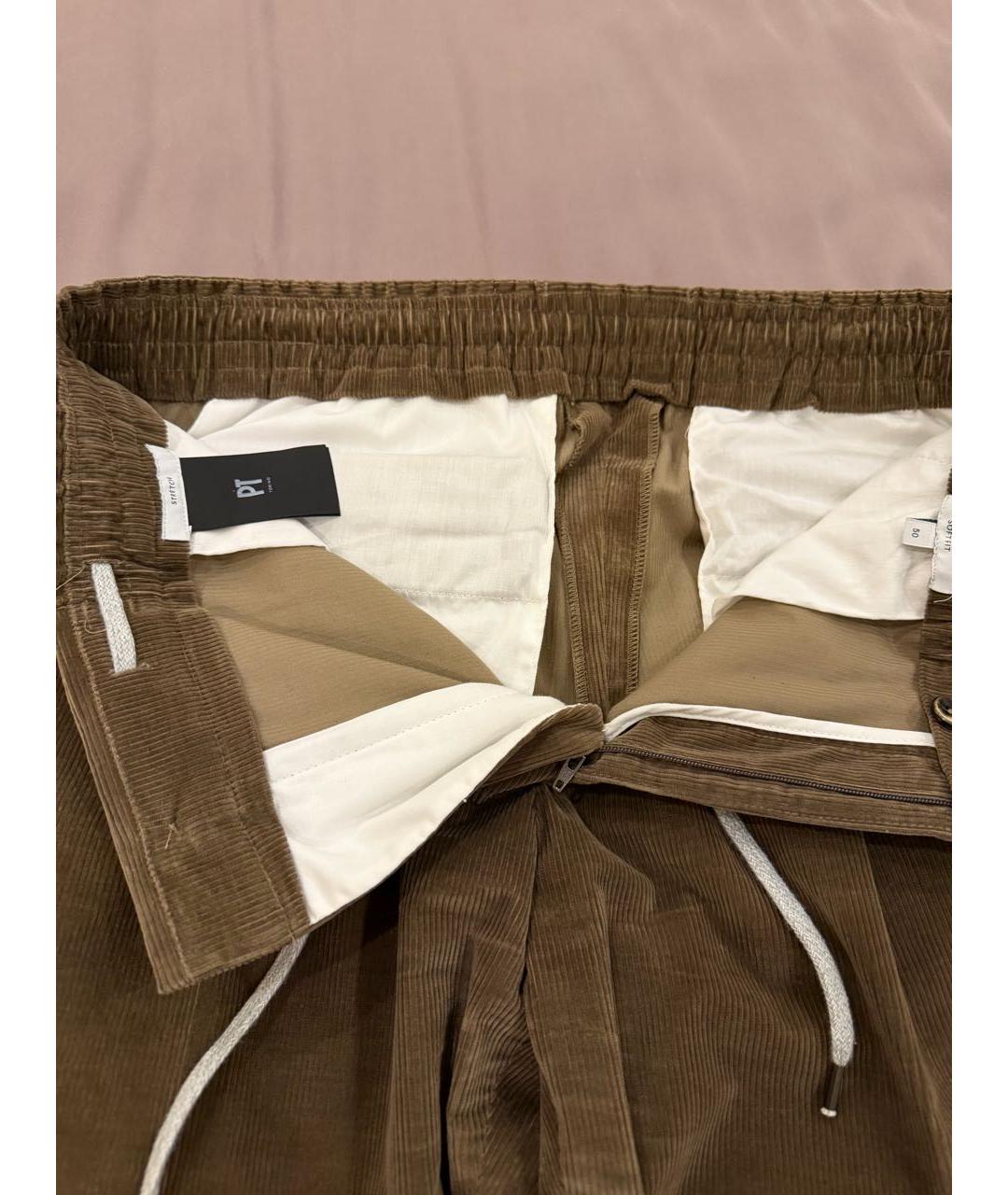 PT TORINO Хлопковые классические брюки, фото 3