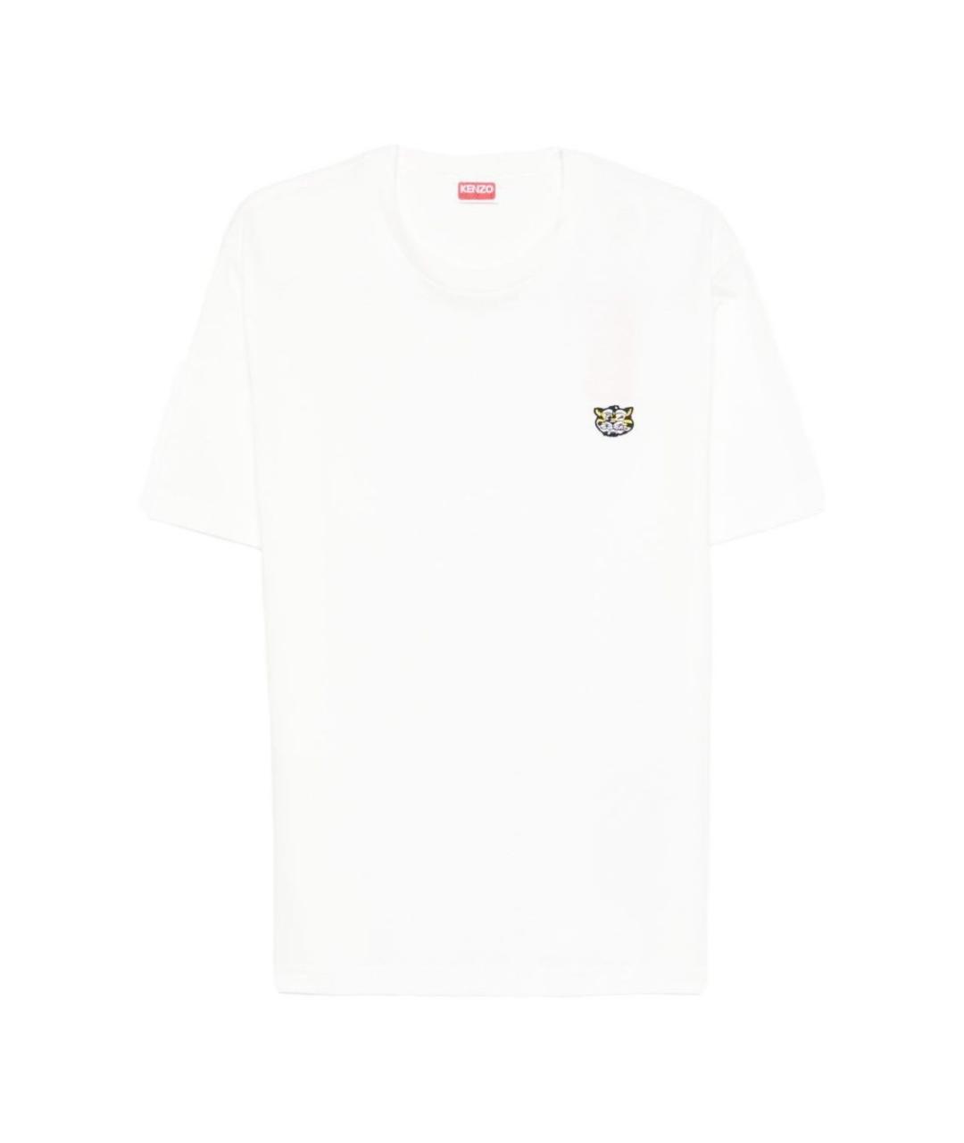 KENZO Белая хлопковая футболка, фото 1