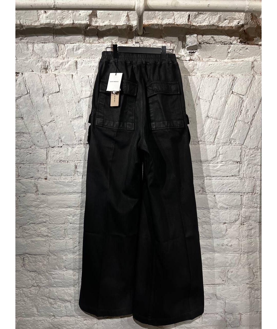 RICK OWENS Черные повседневные брюки, фото 2