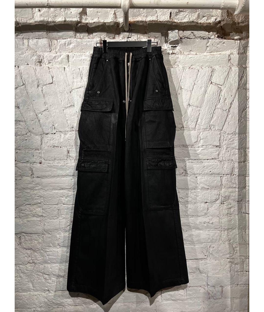 RICK OWENS Черные повседневные брюки, фото 3