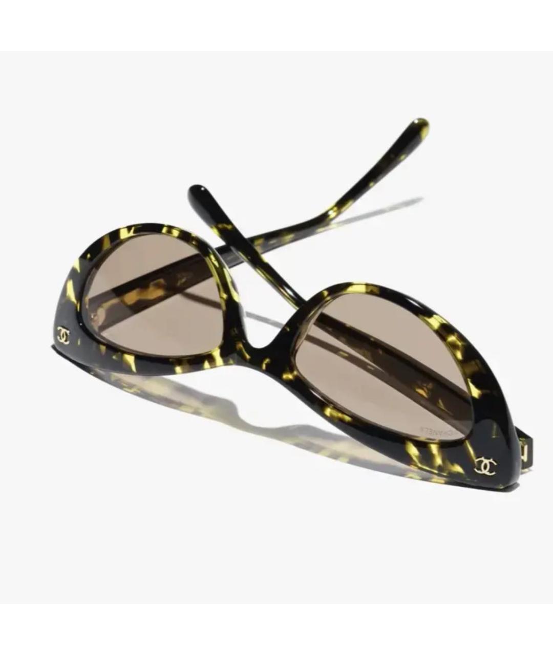 CHANEL Мульти пластиковые солнцезащитные очки, фото 3