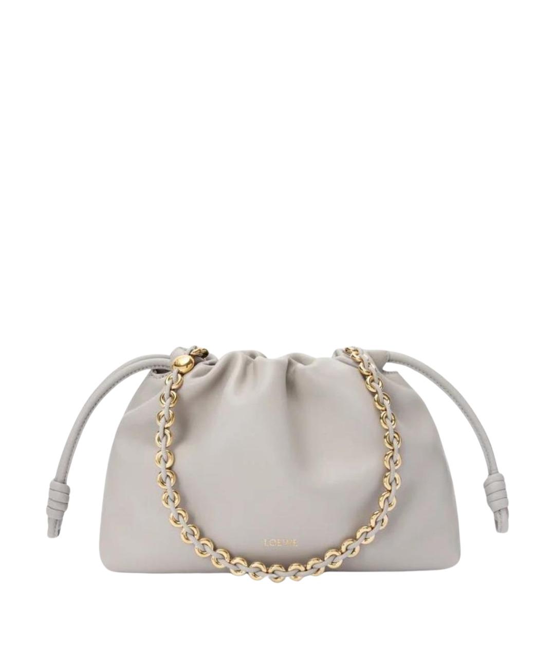 LOEWE Серая кожаная сумка через плечо, фото 1