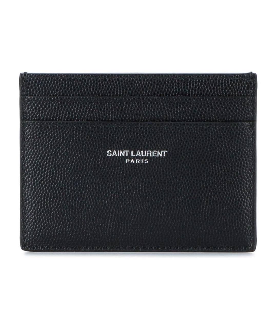 SAINT LAURENT Черный кардхолдер, фото 1