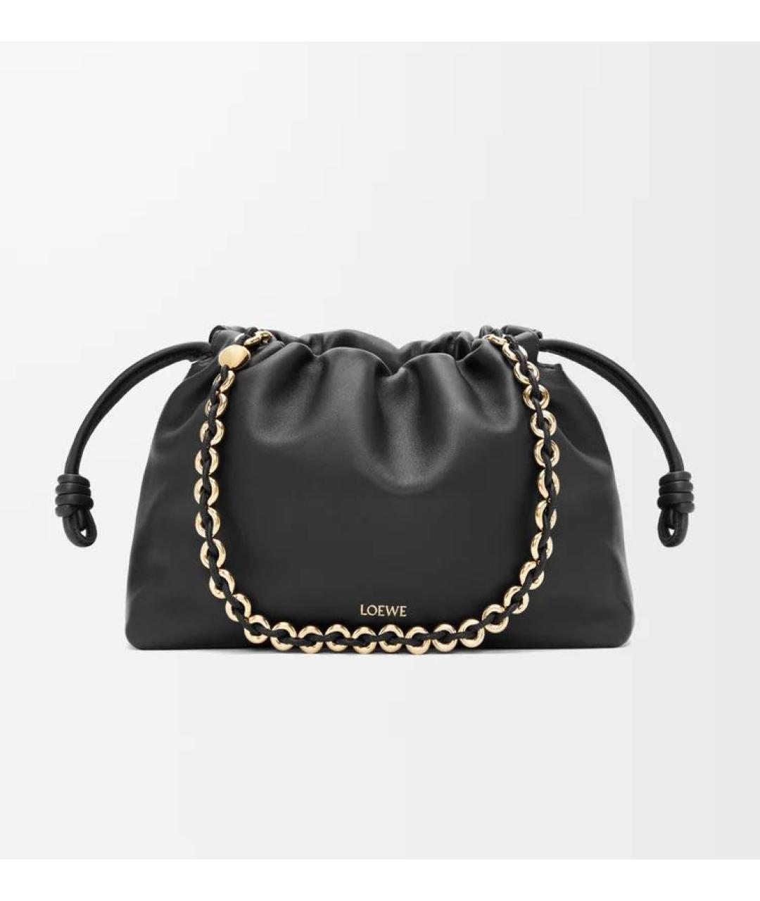 LOEWE Черная кожаная сумка через плечо, фото 6