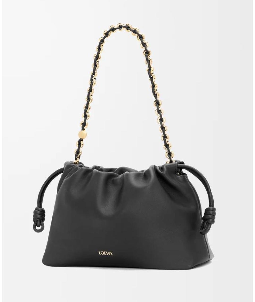LOEWE Черная кожаная сумка через плечо, фото 5