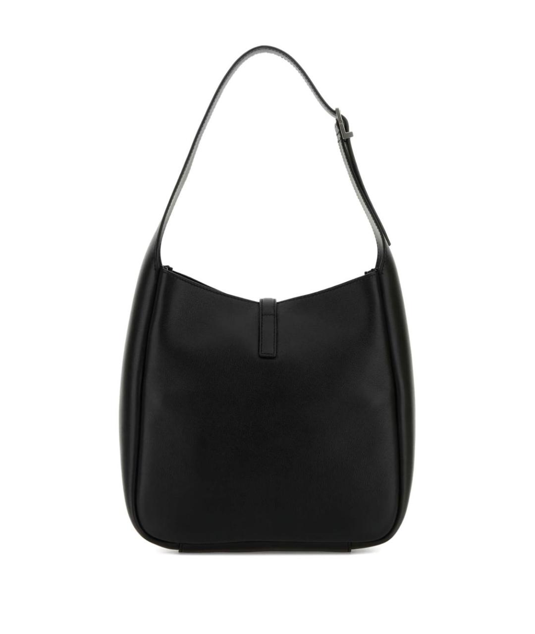 SAINT LAURENT Черная кожаная сумка через плечо, фото 2