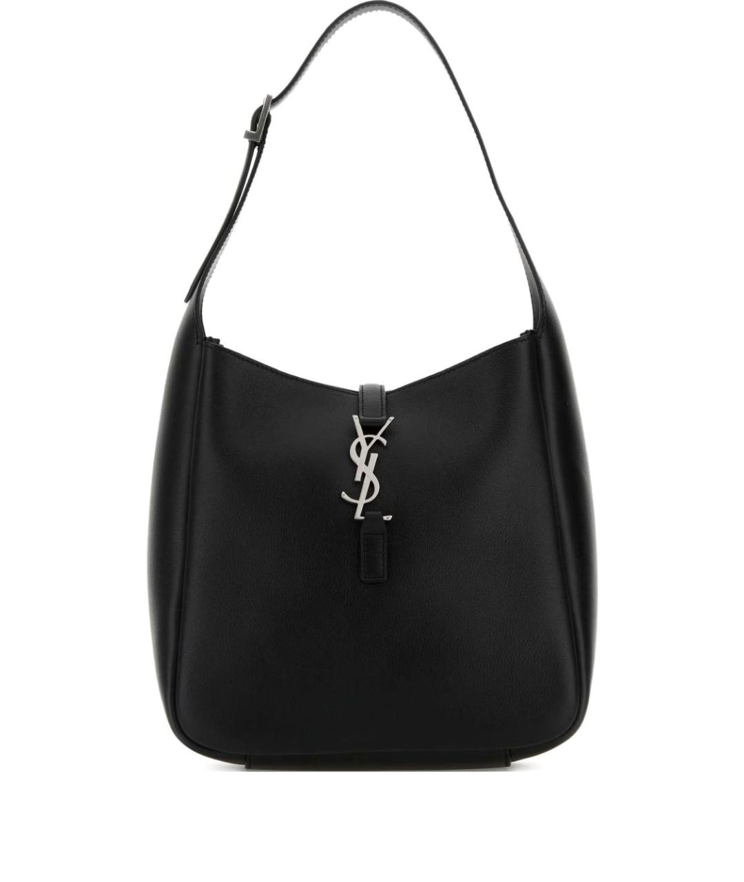 SAINT LAURENT Черная кожаная сумка через плечо, фото 4