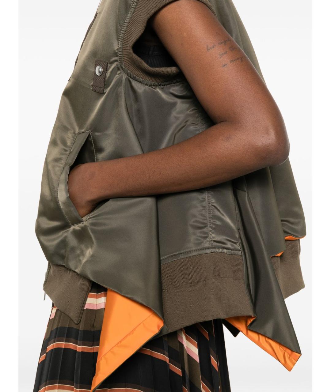 SACAI Хаки полиамидовая жилетка, фото 5