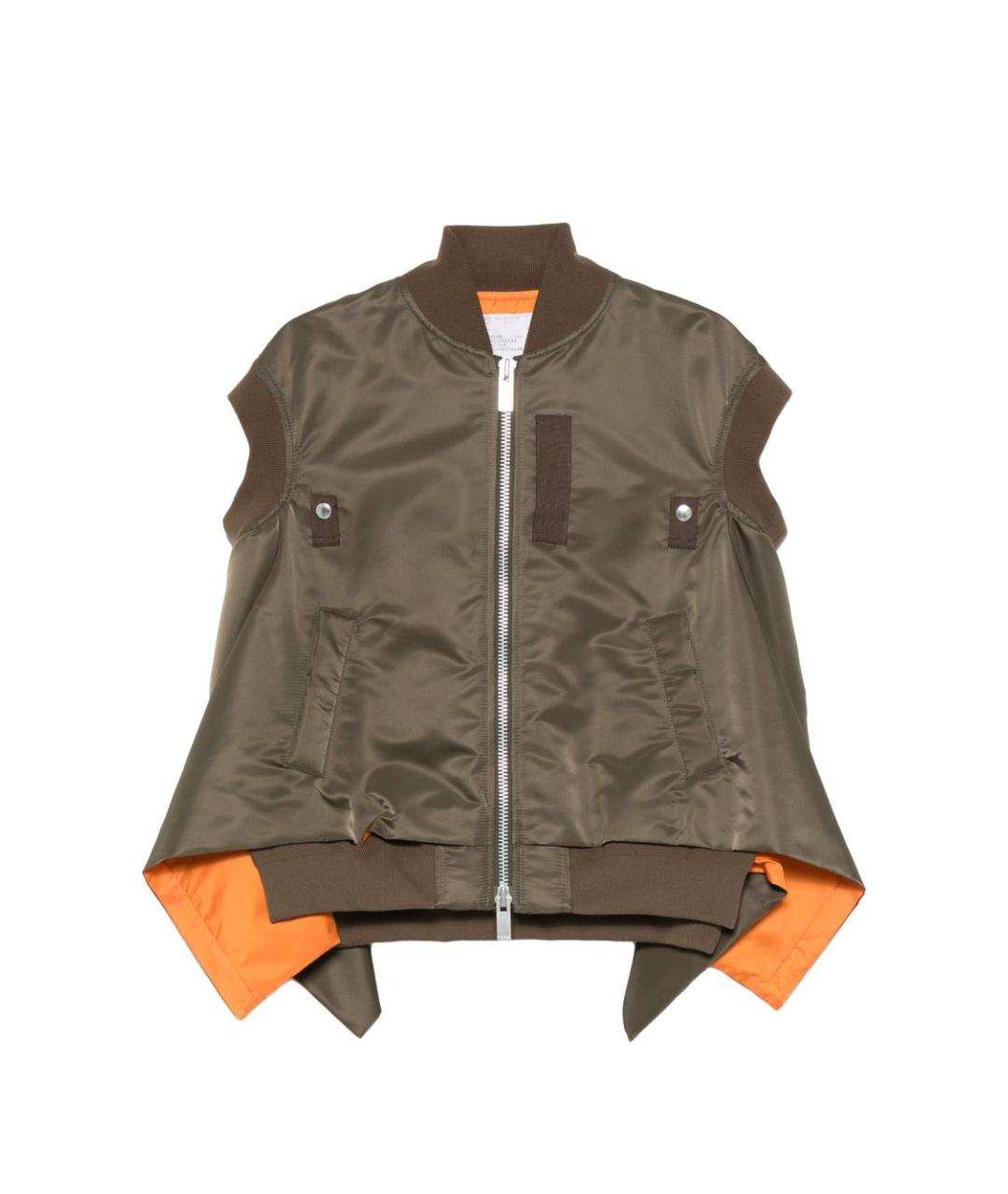 SACAI Хаки полиамидовая жилетка, фото 1