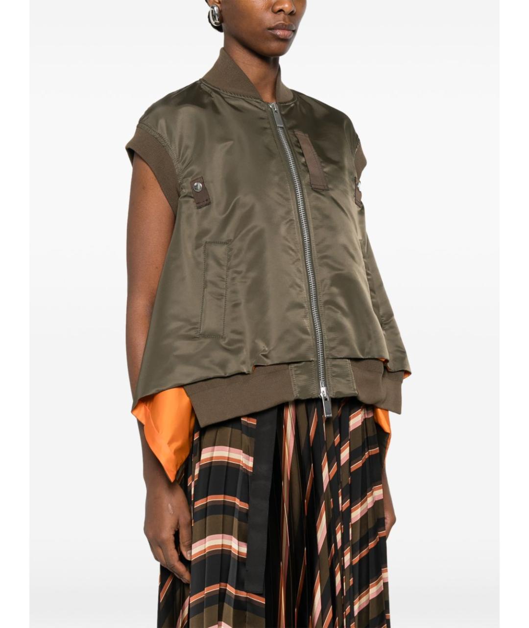 SACAI Хаки полиамидовая жилетка, фото 3