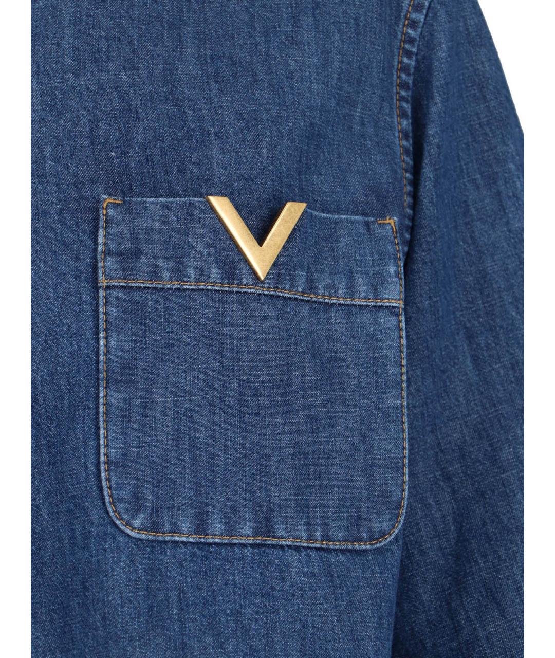 VALENTINO Синяя деним рубашка, фото 3