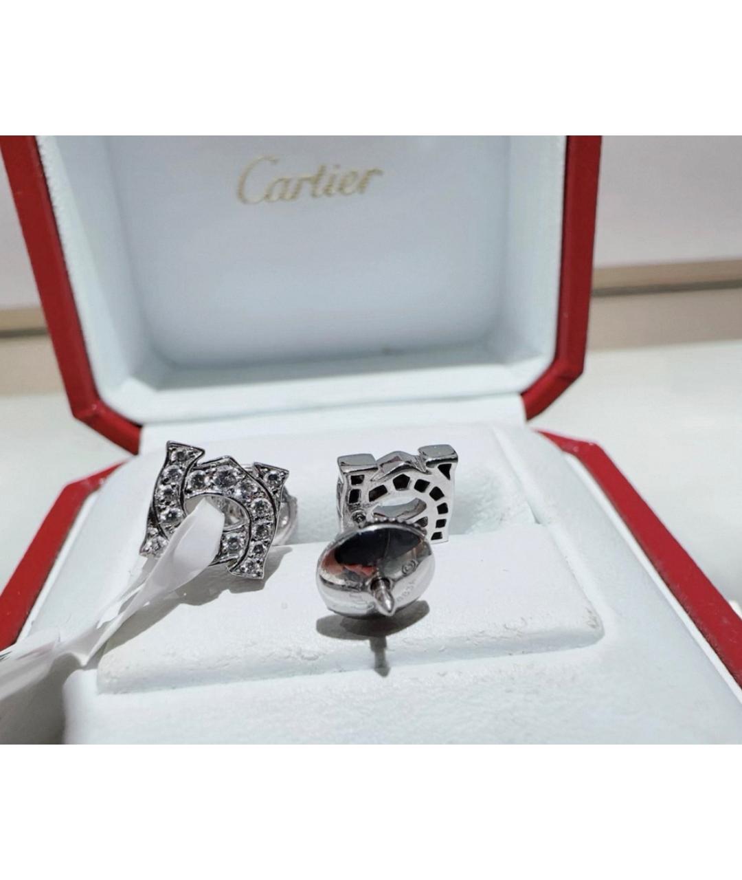CARTIER Серебряные серьги из белого золота, фото 3