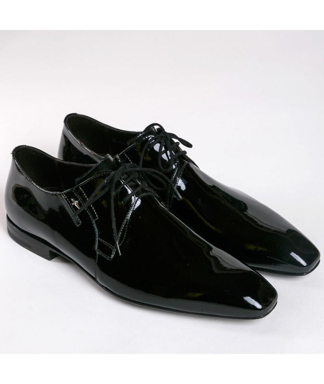 CESARE PACIOTTI Черные туфли из лакированной кожи, фото 2
