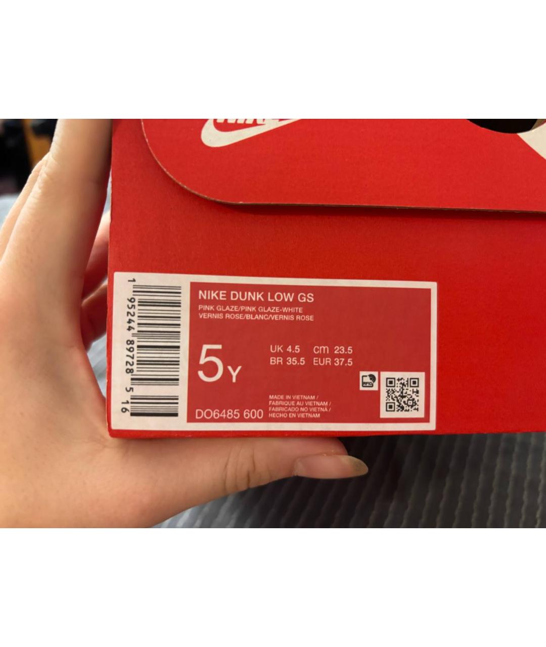 NIKE Розовые кожаные кроссовки, фото 7